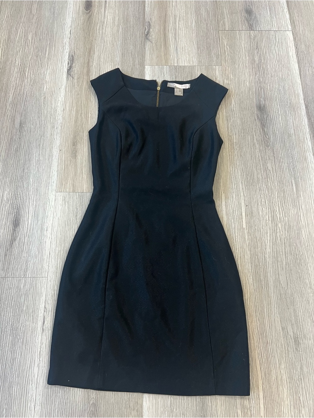 Forever 21 Black Sleeveless Midi Sheath Dress